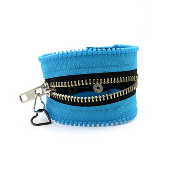 Working Blue Zip Bracelet