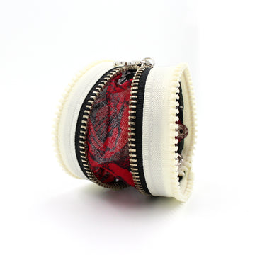 Gypsy Rose Cream Zip Bracelet