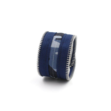 Camo Collection Blue on Blue Zip Bracelet