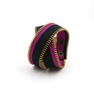 Fuschia-ristic Zip Bracelet