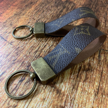 Repurposed Louis Vuitton Leather Key Chain