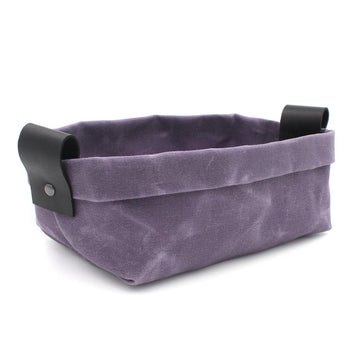 Waxed Canvas Candy Dish/Valet in Violet