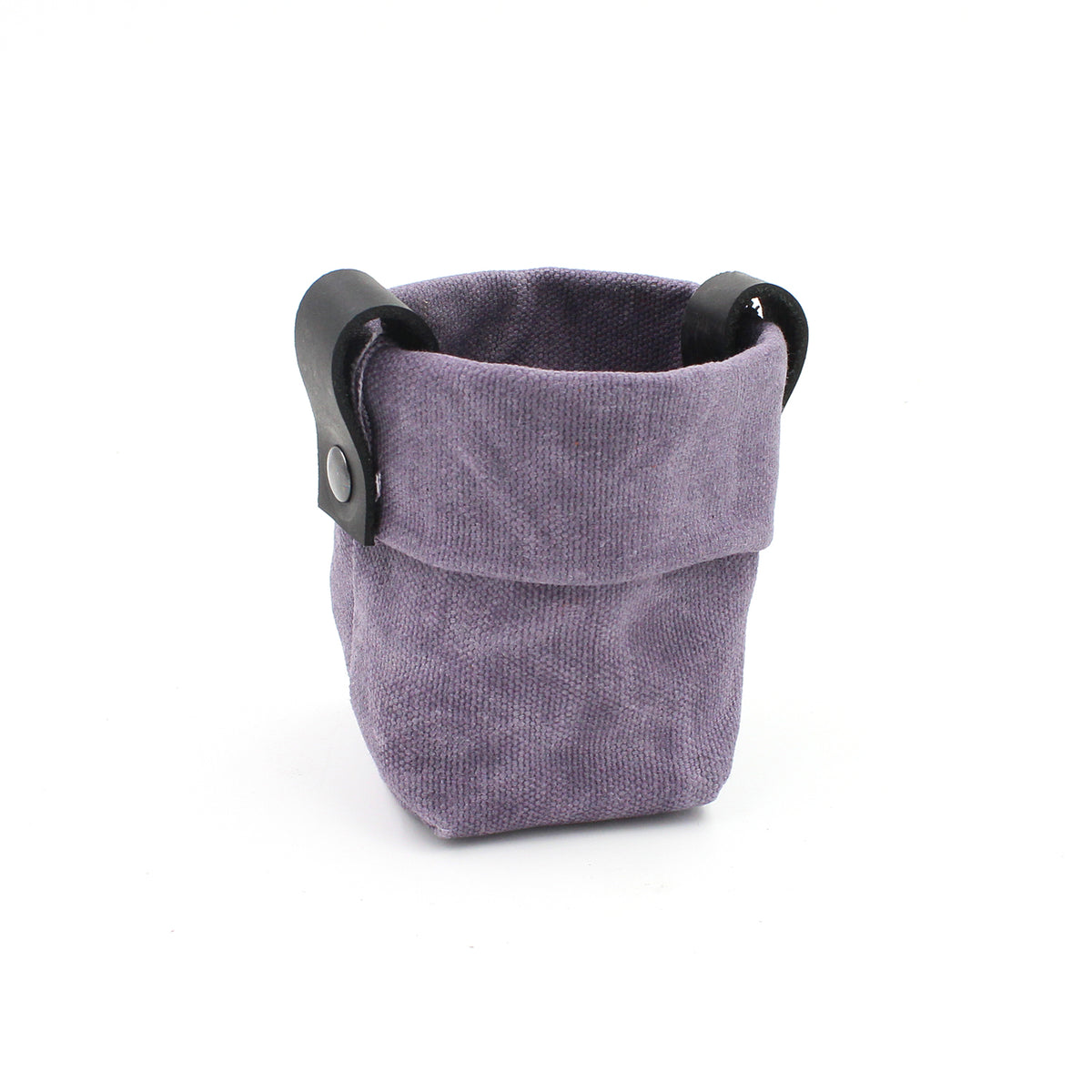 Waxed Canvas Mini "Kiki Pot" Violet Planter