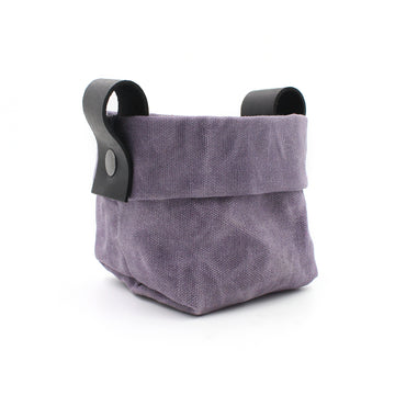 Violet Waxed Canvas Mezzo