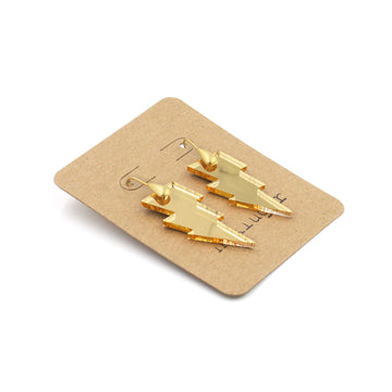 Lightning Bolt Acrylic Drop Earrings