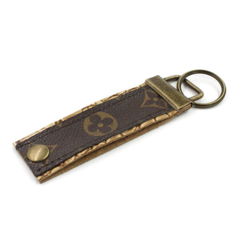 Upcycled Louis Vuitton Leather Key Chain V3
