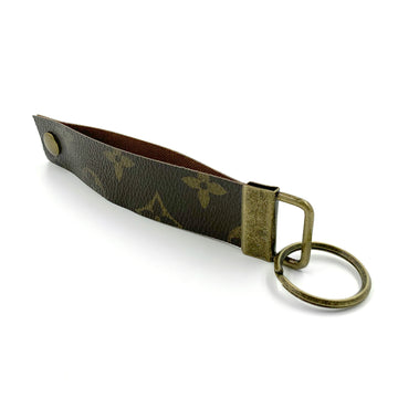 Upcycled Extra Long Louis Vuitton Leather Key Chain