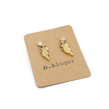 Mini Lightning Bolt Acrylic Drop Earrings