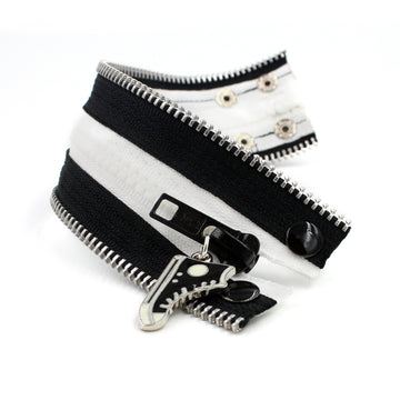All Star B+W Zip Bracelet