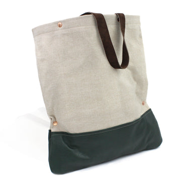 The Perfect Canvas & Leather Tote Bag Shopper