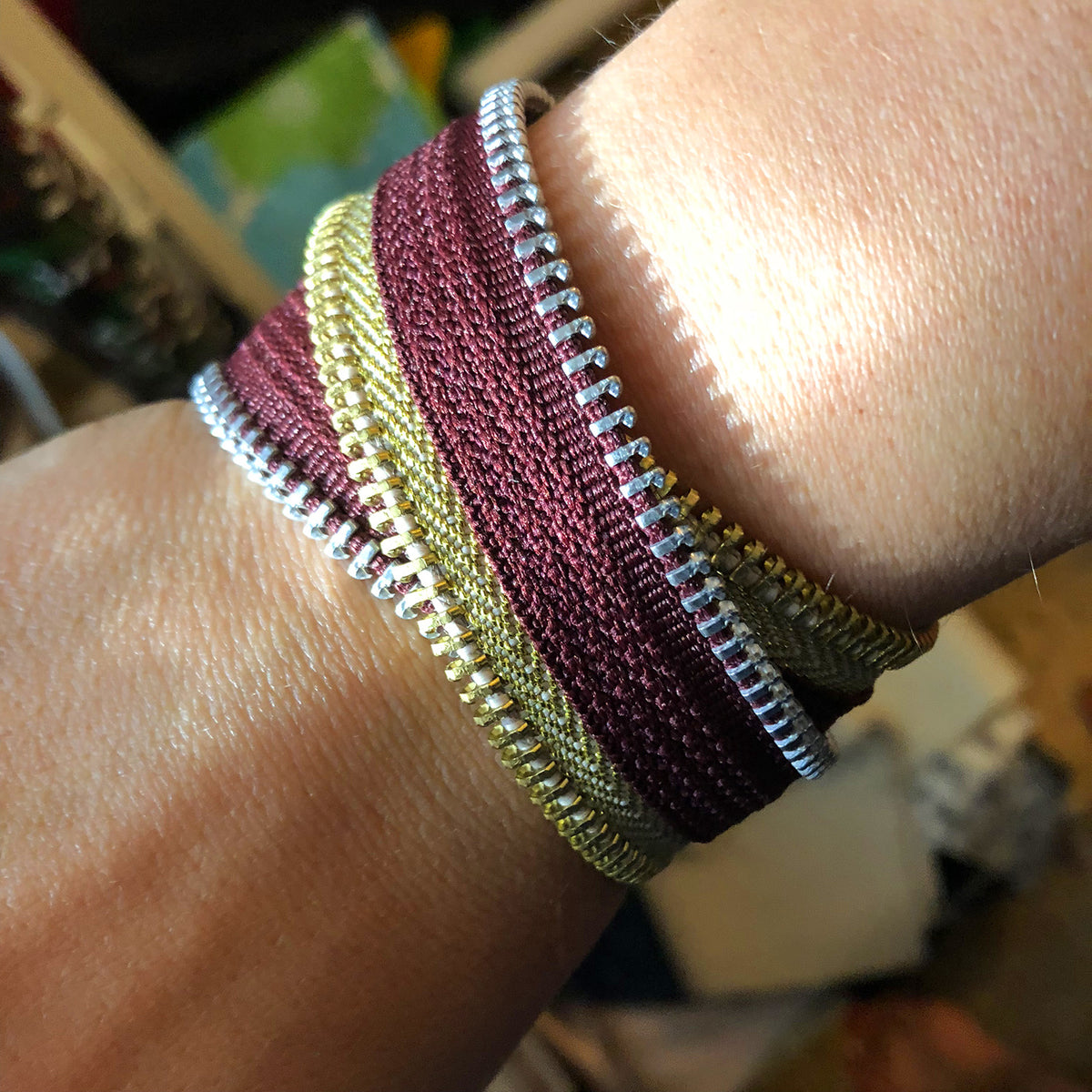 Special Potter Edition: Gryffindor Zip Bracelet - N.Kluger Designs bracelet