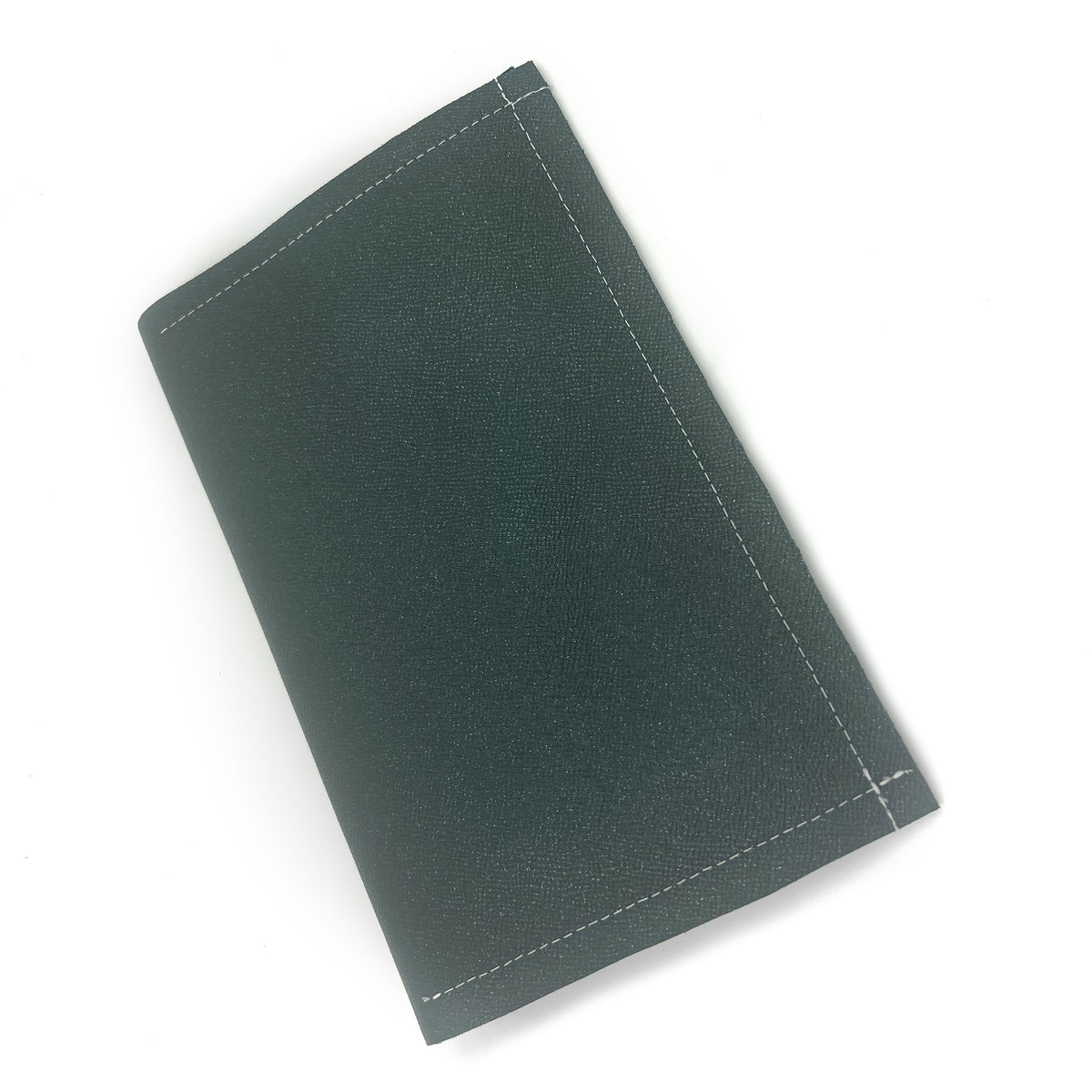 Shimmering Green/Blue Leather Sewn Clutch