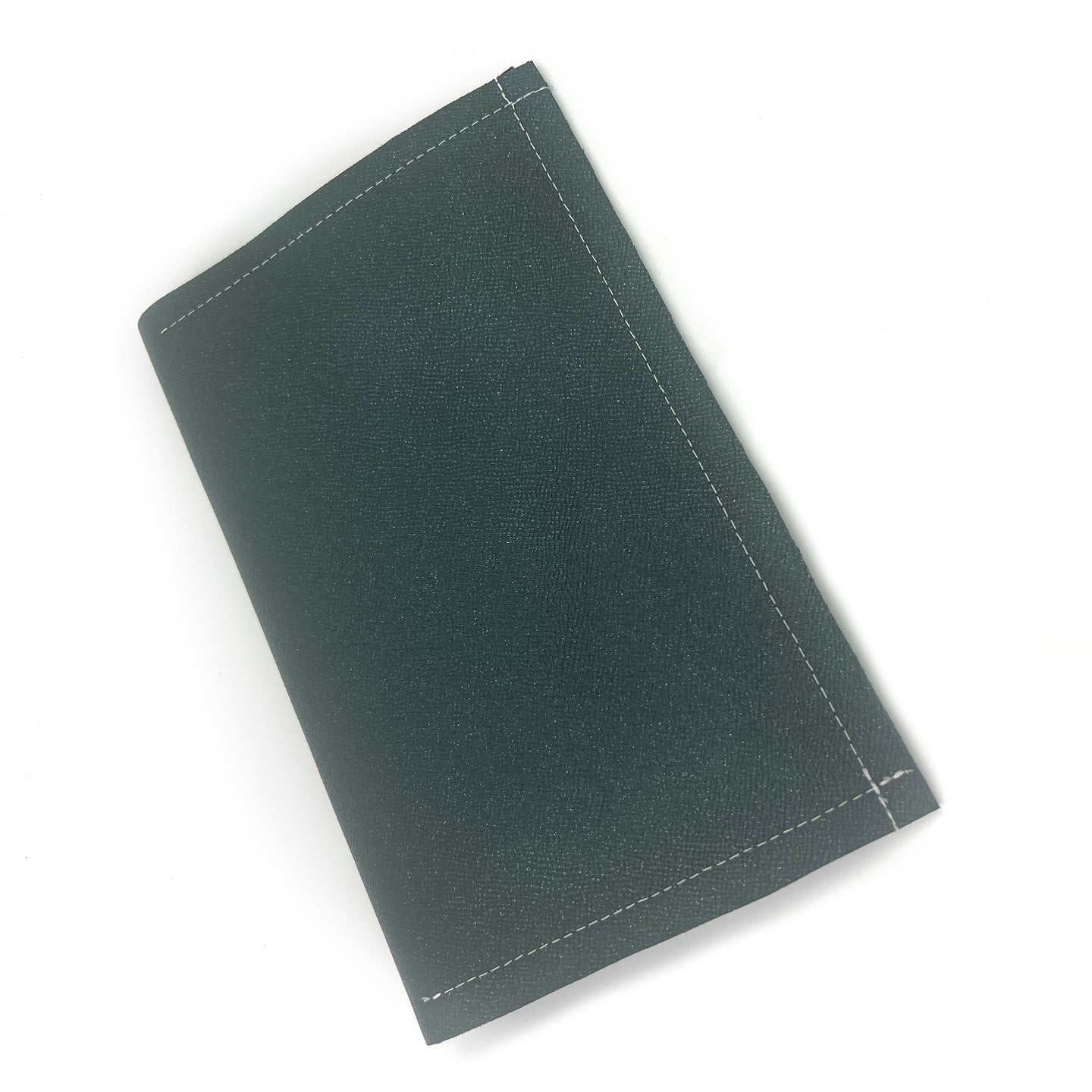 Shimmering Green/Blue Leather Sewn Clutch