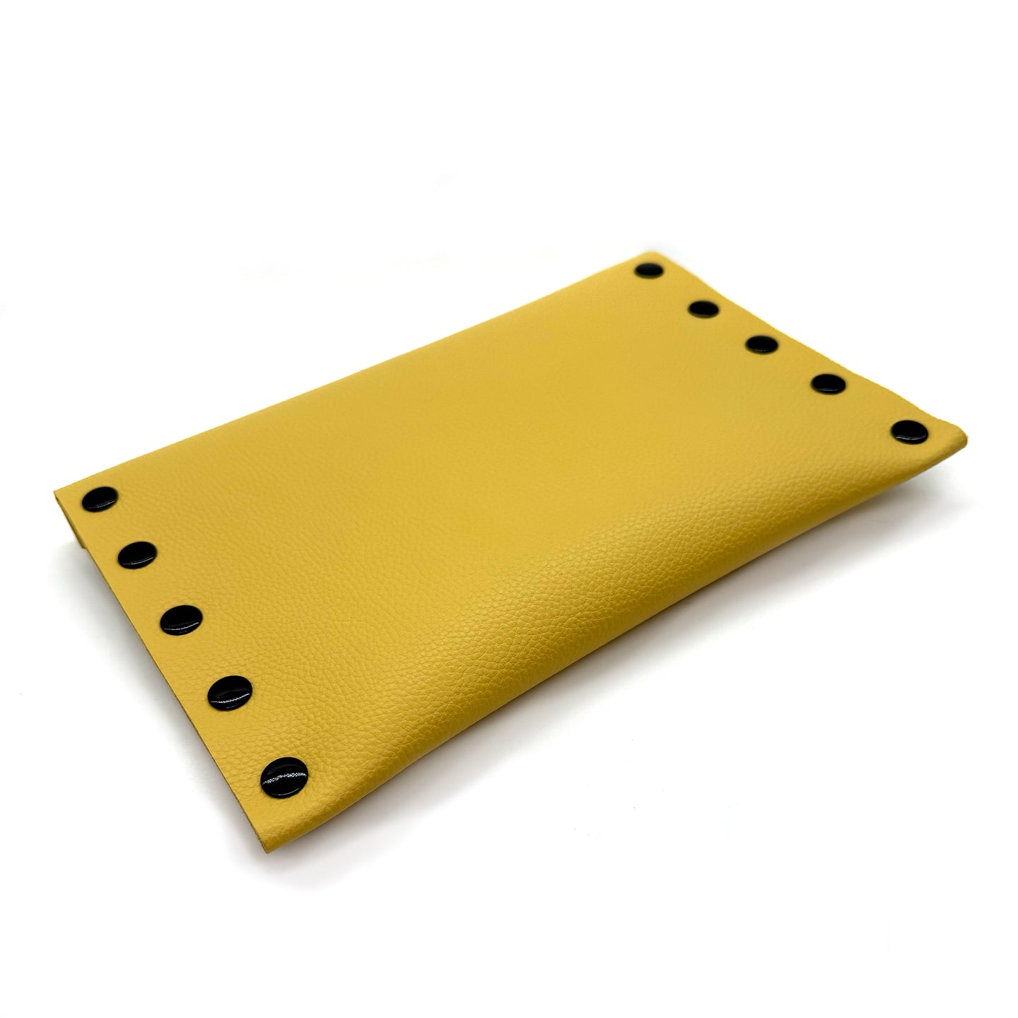 Simple Yellow Leather Envelope Clutch