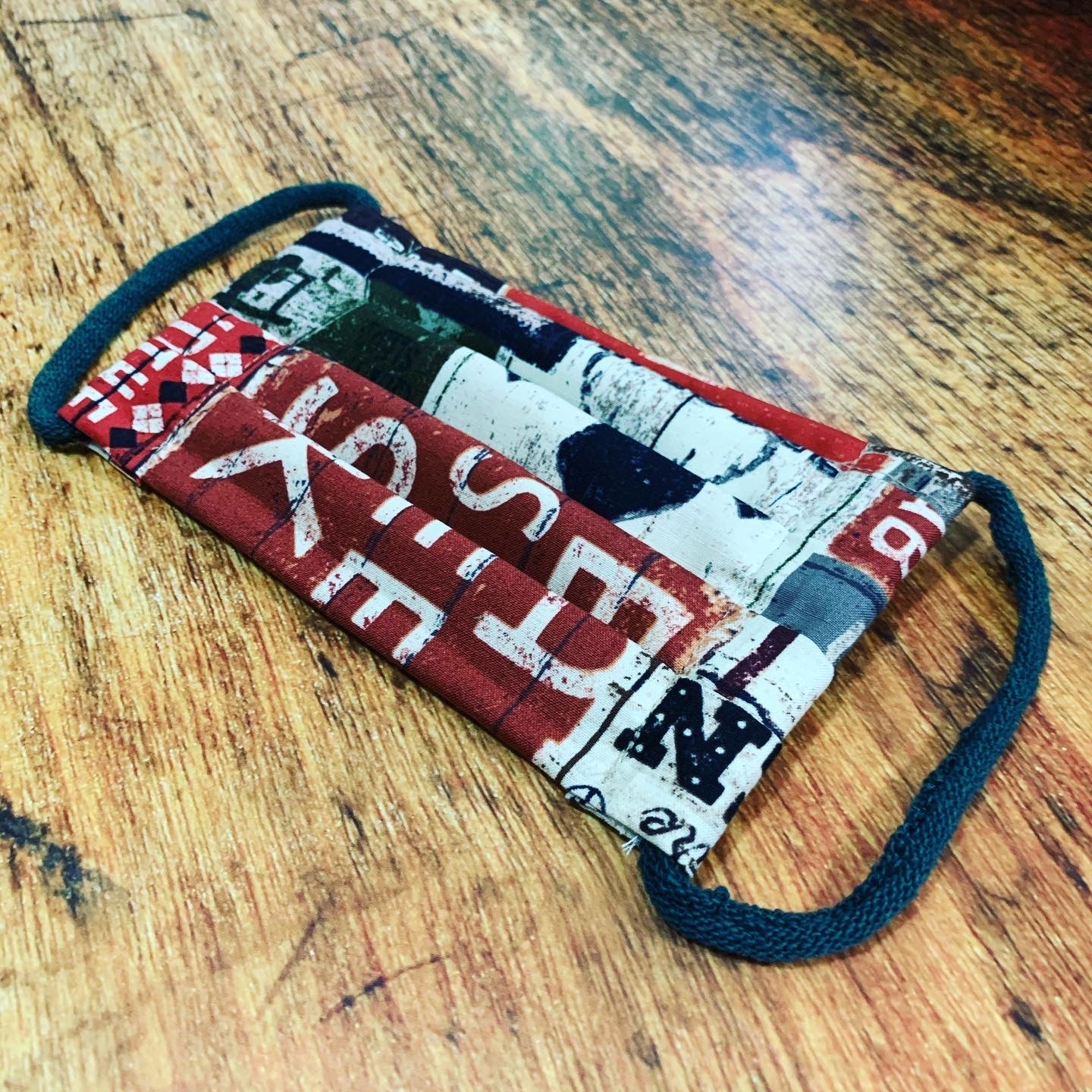 Handmade Cotton Reusable Ski Theme Face Mask