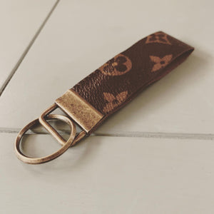 Repurposed Louis Vuitton Leather Key Chain 3
