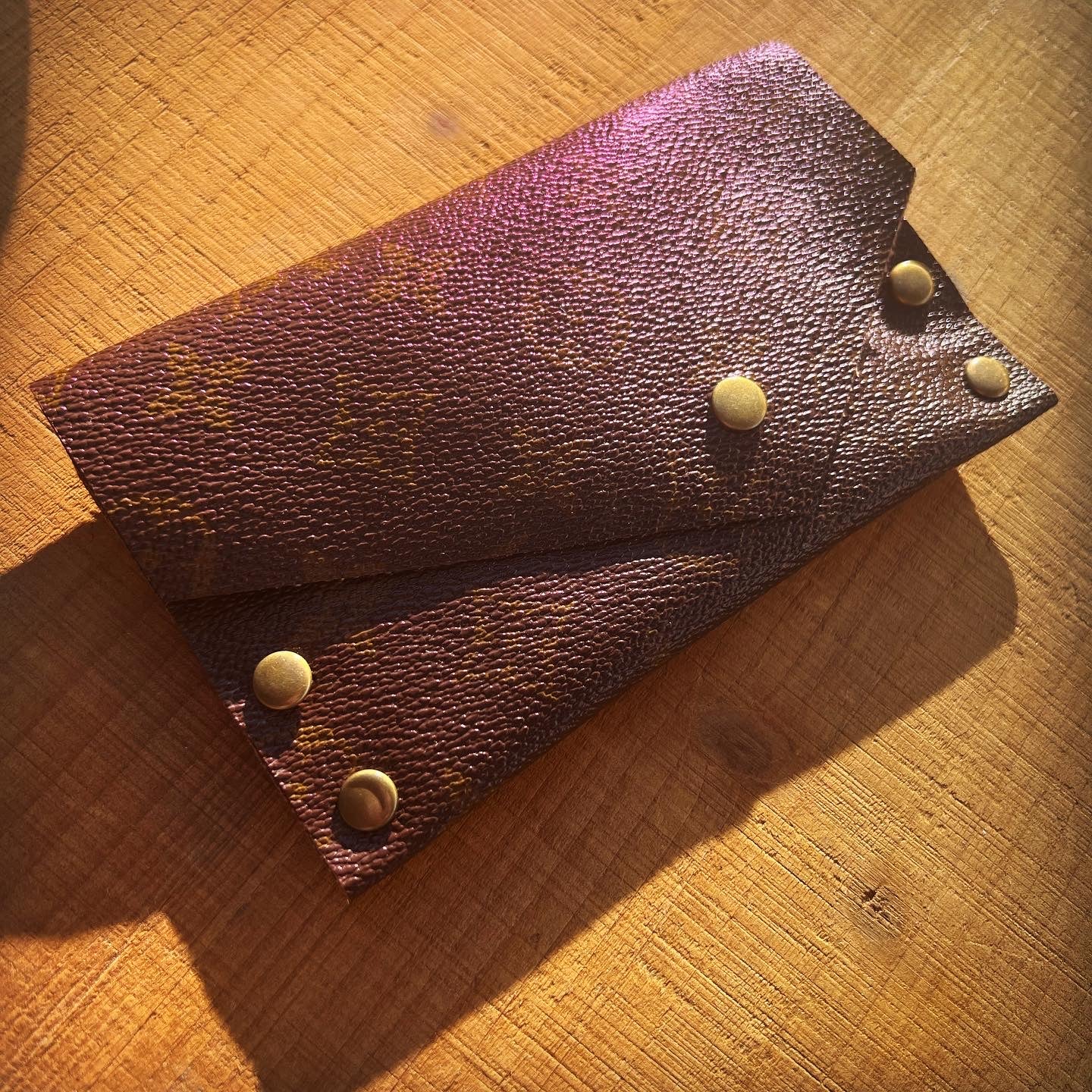 Repurposed Louis Vuitton Leather Wallet