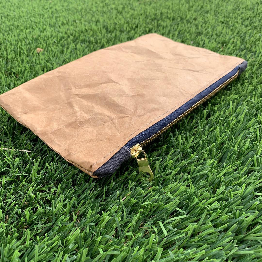 Tyvek® Durable & Recyclable Kraft Cosmetic/Toiletry Bag