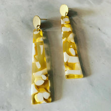Golden Sunshine Acrylic Drop Earrings