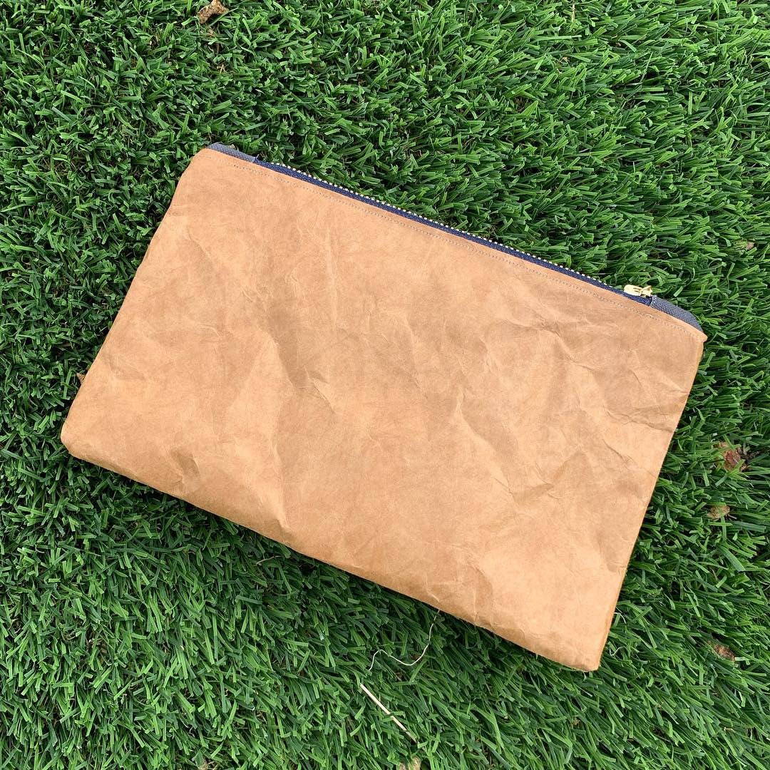 Tyvek® Durable & Recyclable Kraft Cosmetic/Toiletry Bag