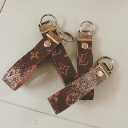 Repurposed Louis Vuitton Leather Key Chain 5