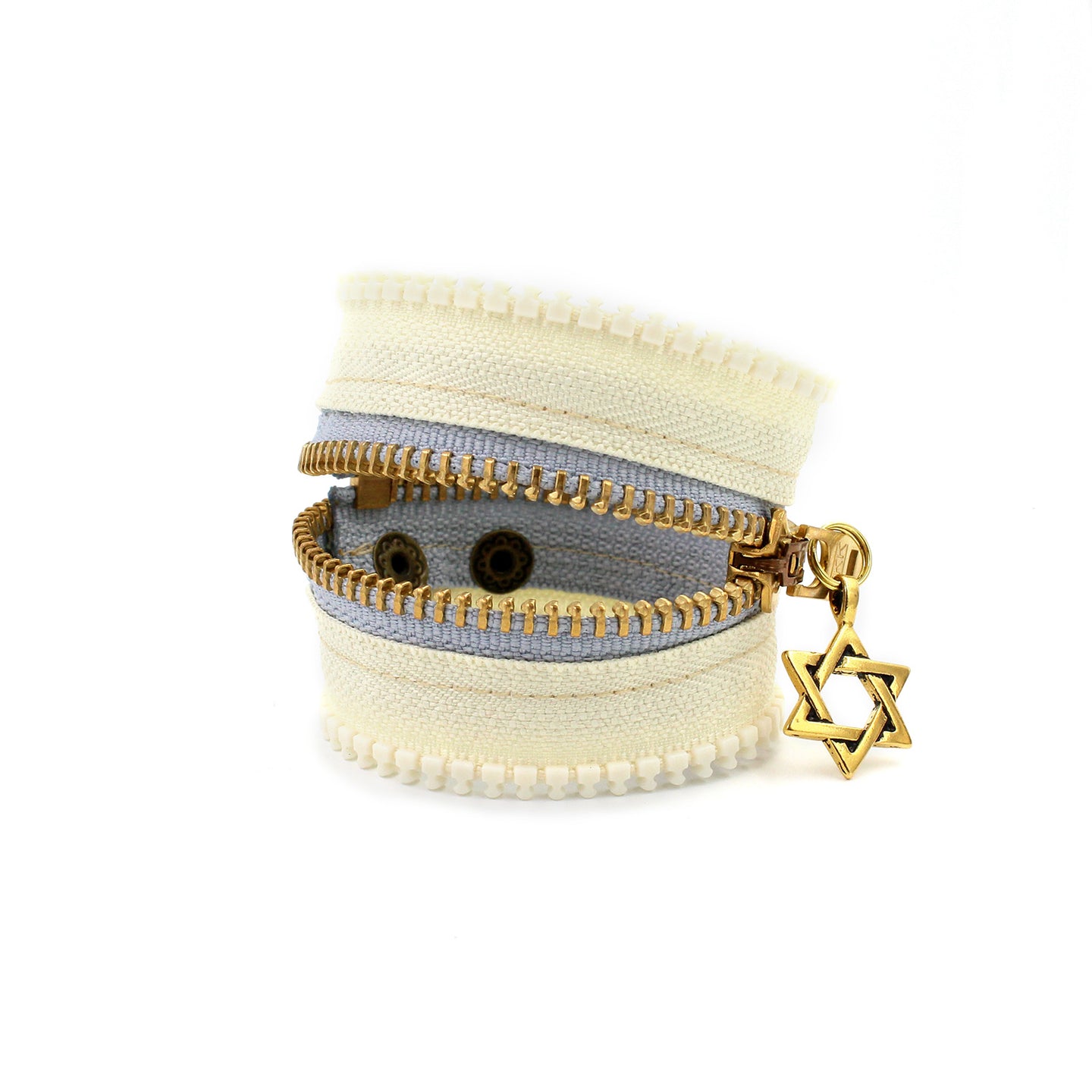 Simply Star of David Zip Bracelet - N.Kluger Designs bracelet