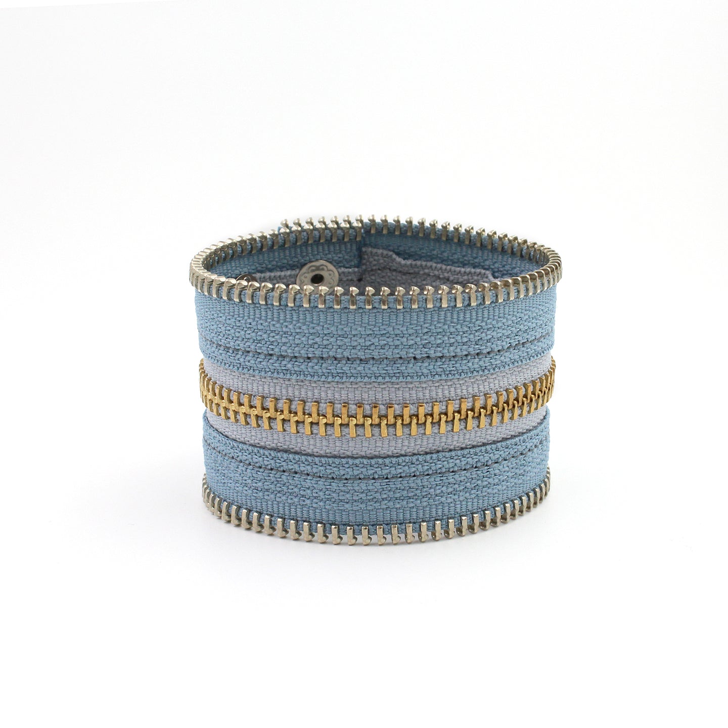 Baby Blue Stars Zip Bracelet - N.Kluger Designs bracelet