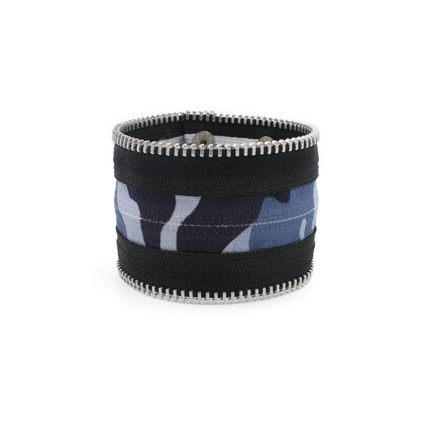 Camo Collection Blue Zip Bracelet - N.Kluger Designs bracelet