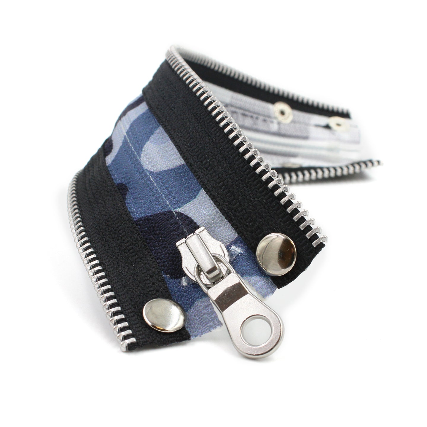 Camo Collection Blue Zip Bracelet - N.Kluger Designs bracelet