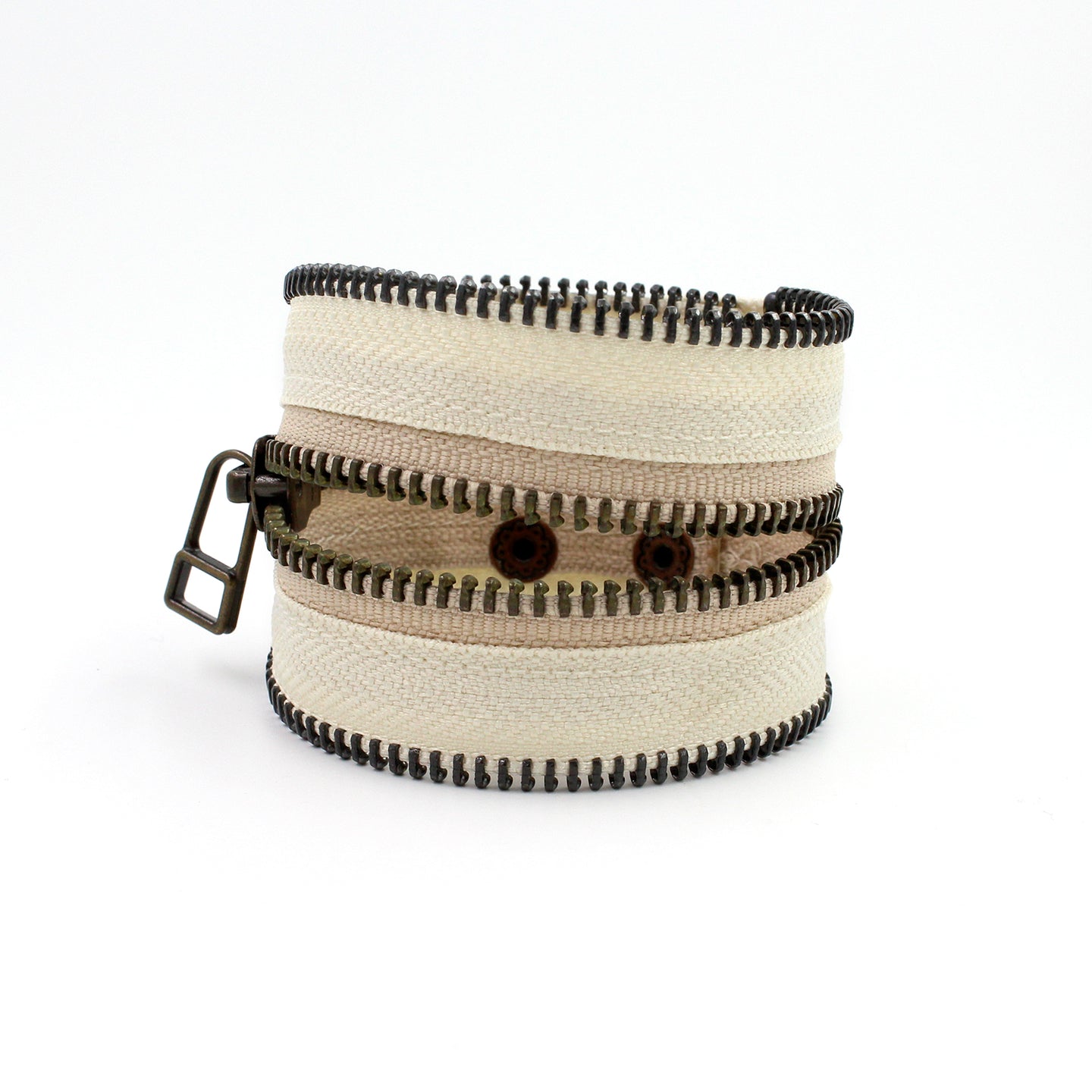 Neutral Bliss Zip Bracelet - N.Kluger Designs bracelet