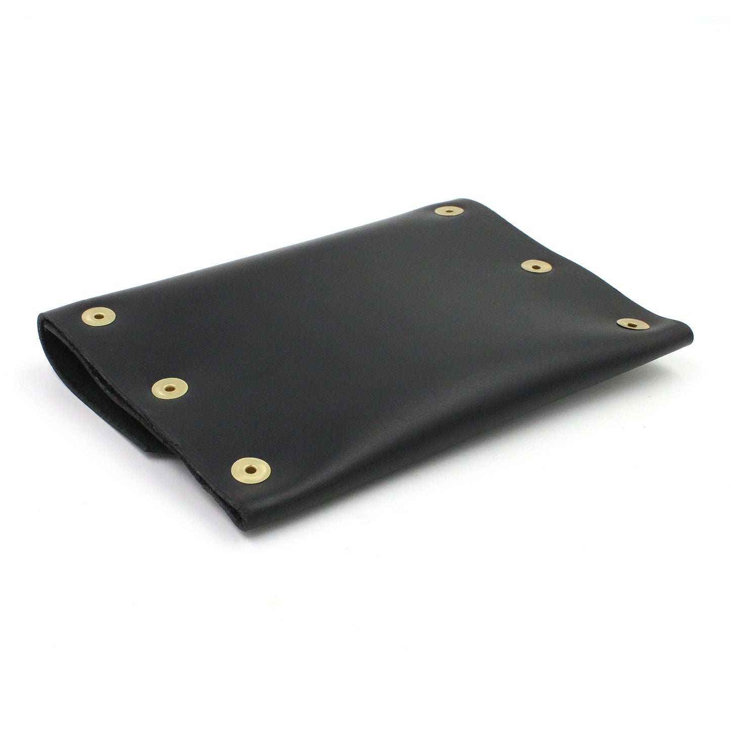 Handmade Black Leather Card Case / Mini Wallet