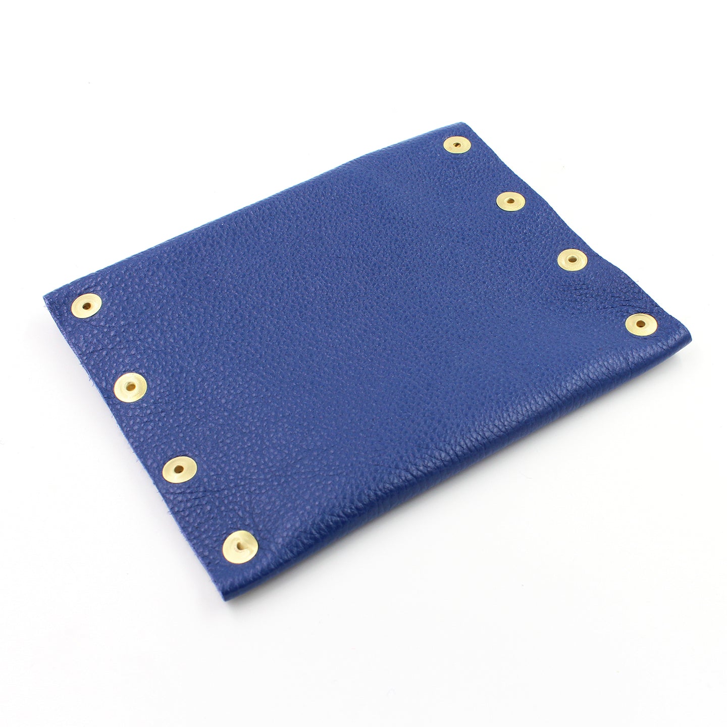Royal Blue Leather Card Case / Mini Wallet