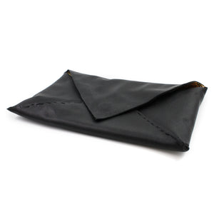 Black & Gold Mermaid Leather Envelope Clutch - N.Kluger Designs clutch