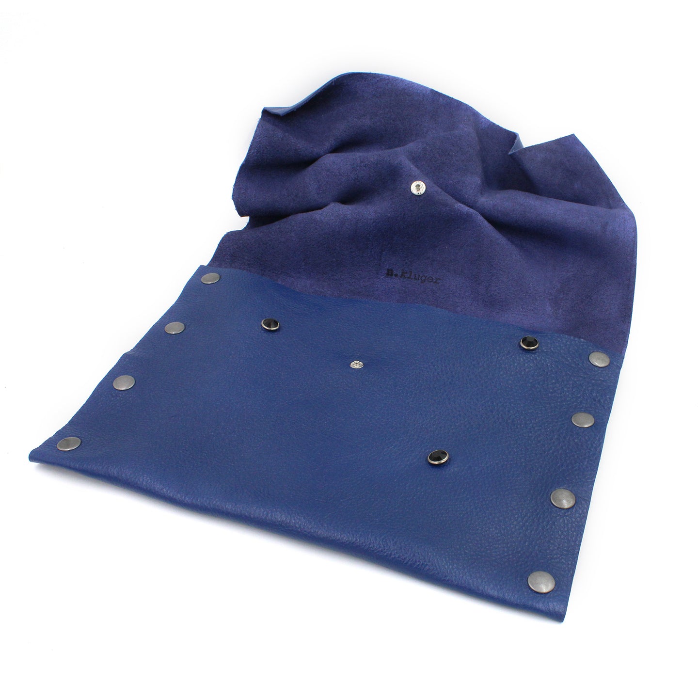 Blue Leather Textured 