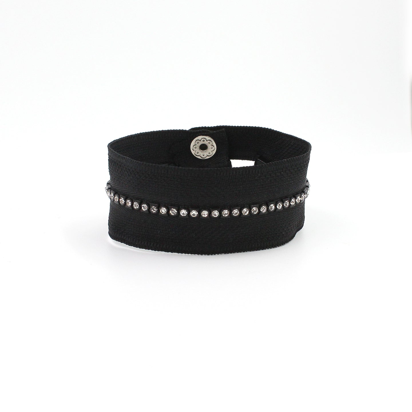 Crystal Gala Single Zip Bracelet - N.Kluger Designs bracelet