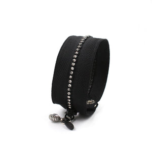 Crystal Gala Single Zip Bracelet - N.Kluger Designs bracelet