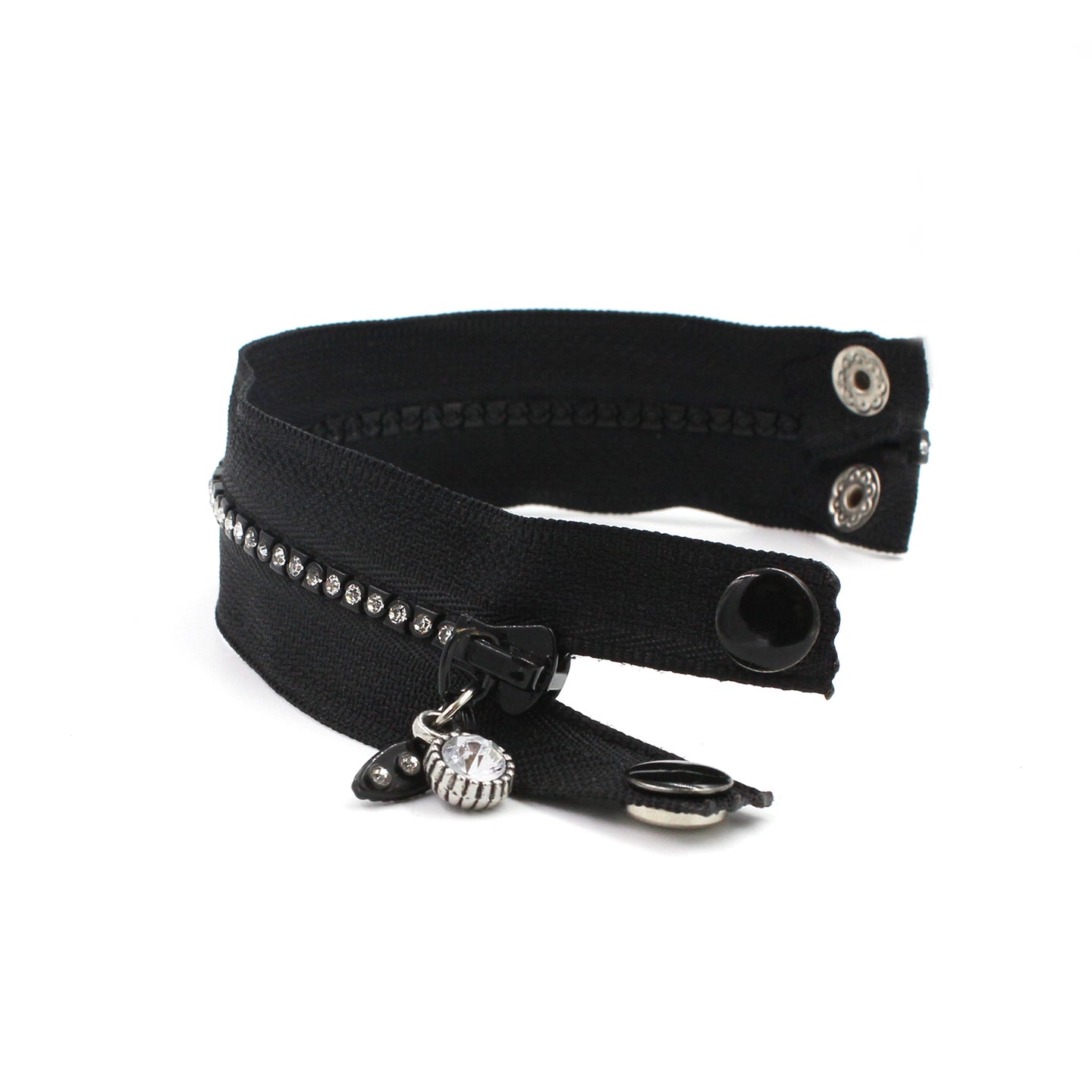 Crystal Gala Single Zip Bracelet - N.Kluger Designs bracelet