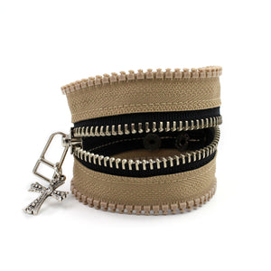 Beige-y Beautiful Zip Bracelet - N.Kluger Designs bracelet