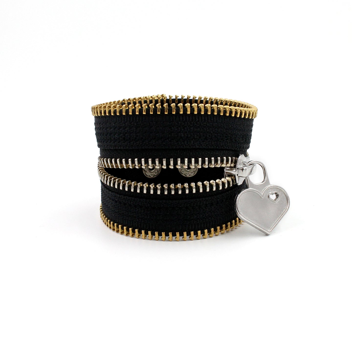 Sinister Heart Zip Bracelet - N.Kluger Designs bracelet