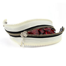 Gypsy Rose Cream Zip Bracelet - N.Kluger Designs bracelet