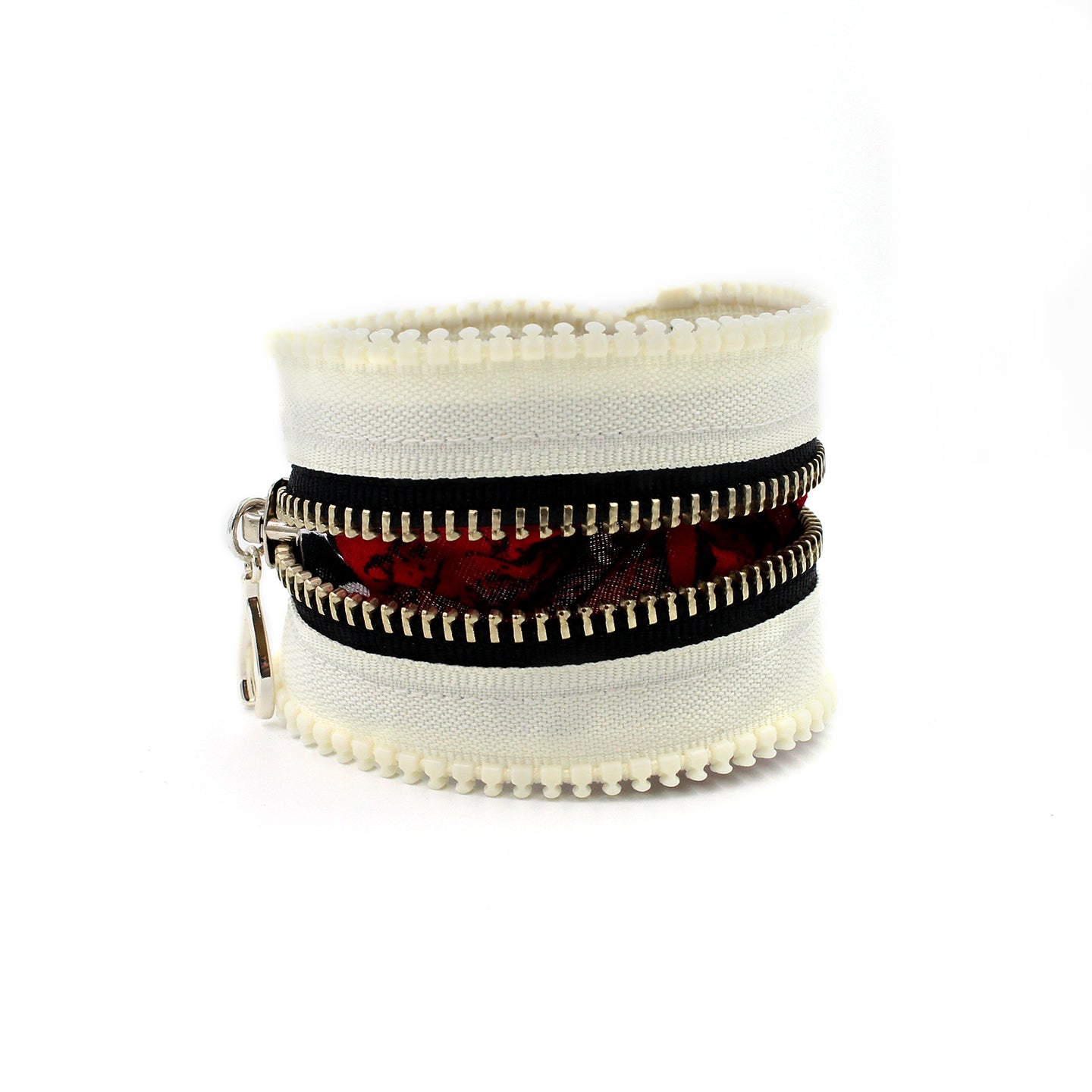 Gypsy Rose Cream Zip Bracelet - N.Kluger Designs bracelet