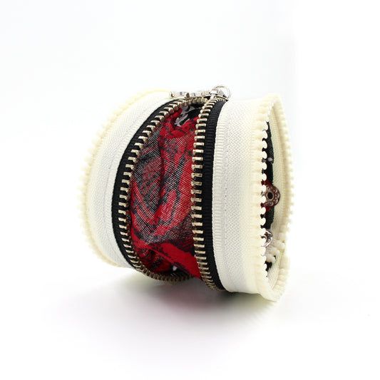 Gypsy Rose Cream Zip Bracelet - N.Kluger Designs bracelet