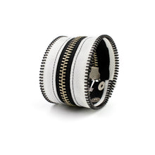 Inverted B+W Zip Bracelet - N.Kluger Designs bracelet
