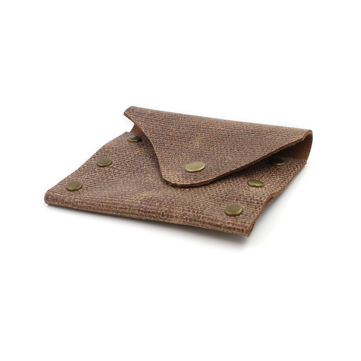 Distressed Brown Leather Business Card Case - N.Kluger Designs Card Case