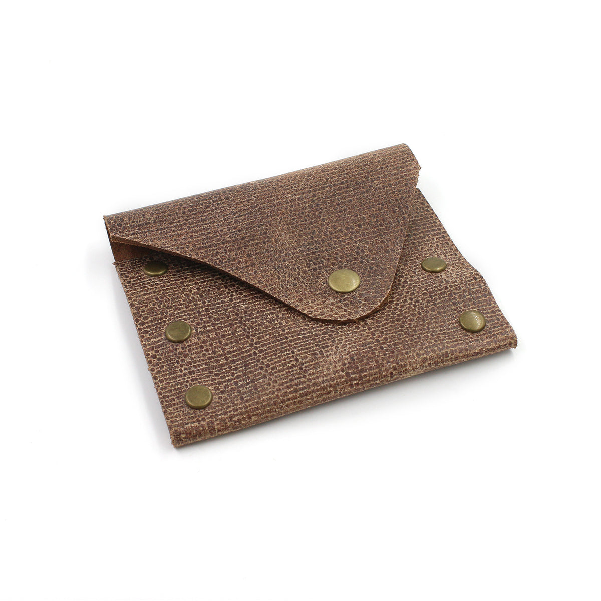 Distressed Brown Leather Business Card Case - N.Kluger Designs Card Case