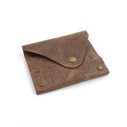 Distressed Brown Leather Business Card Case - N.Kluger Designs Card Case