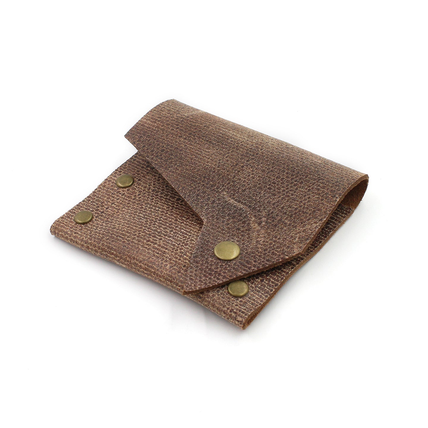 Distressed Brown Leather Coin Purse/Wallet - N.Kluger Designs Coin Purse