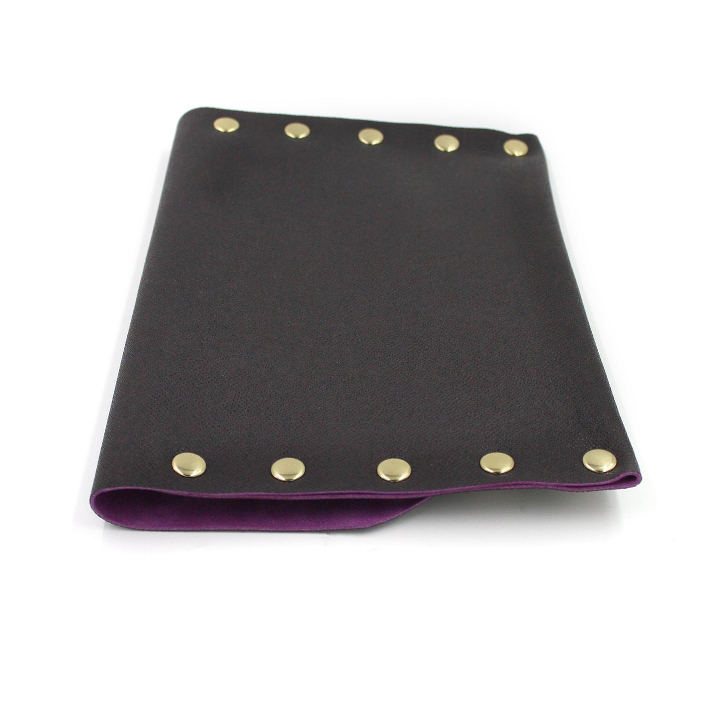 Eggplant and Pink Genuine Italian Leather Clutch 2 - N.Kluger Designs clutch