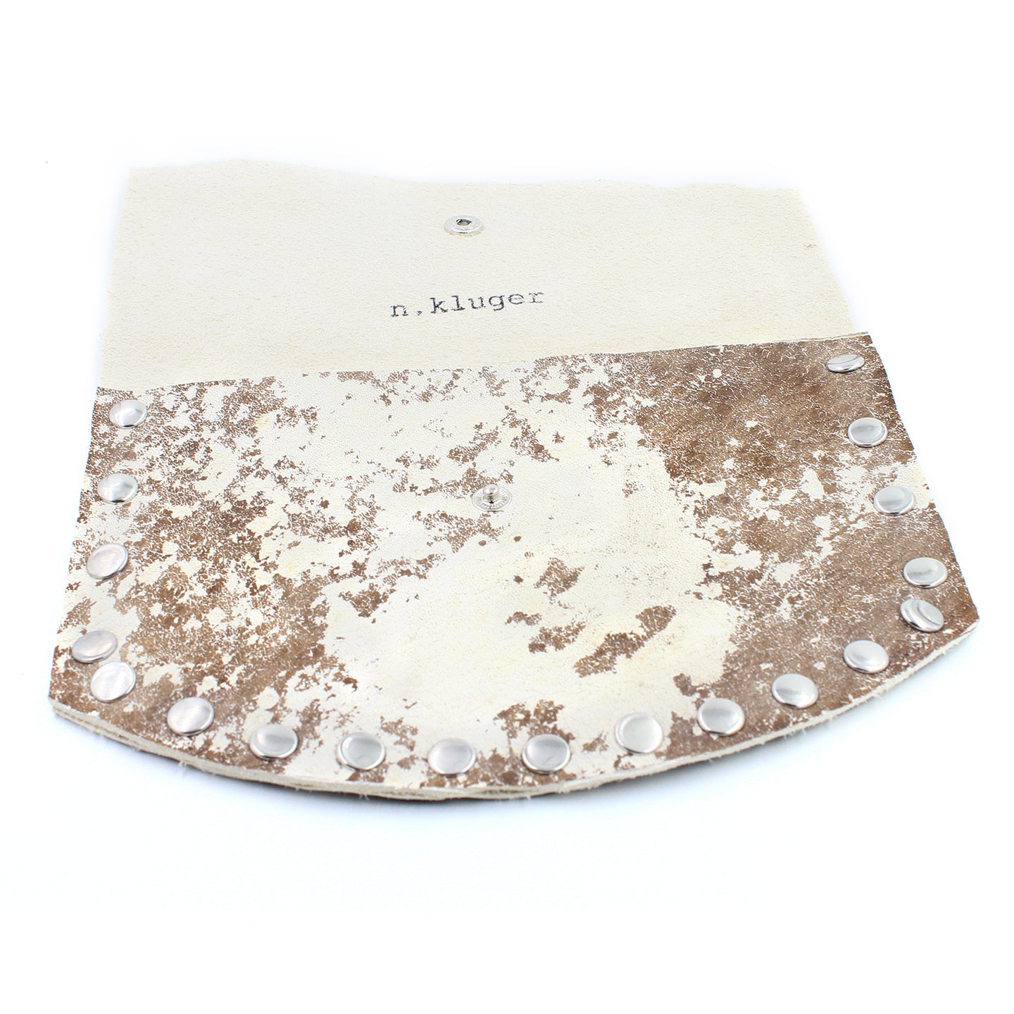 Cow Print Leather Mini Wallet Clutch - N.Kluger Designs Card Case