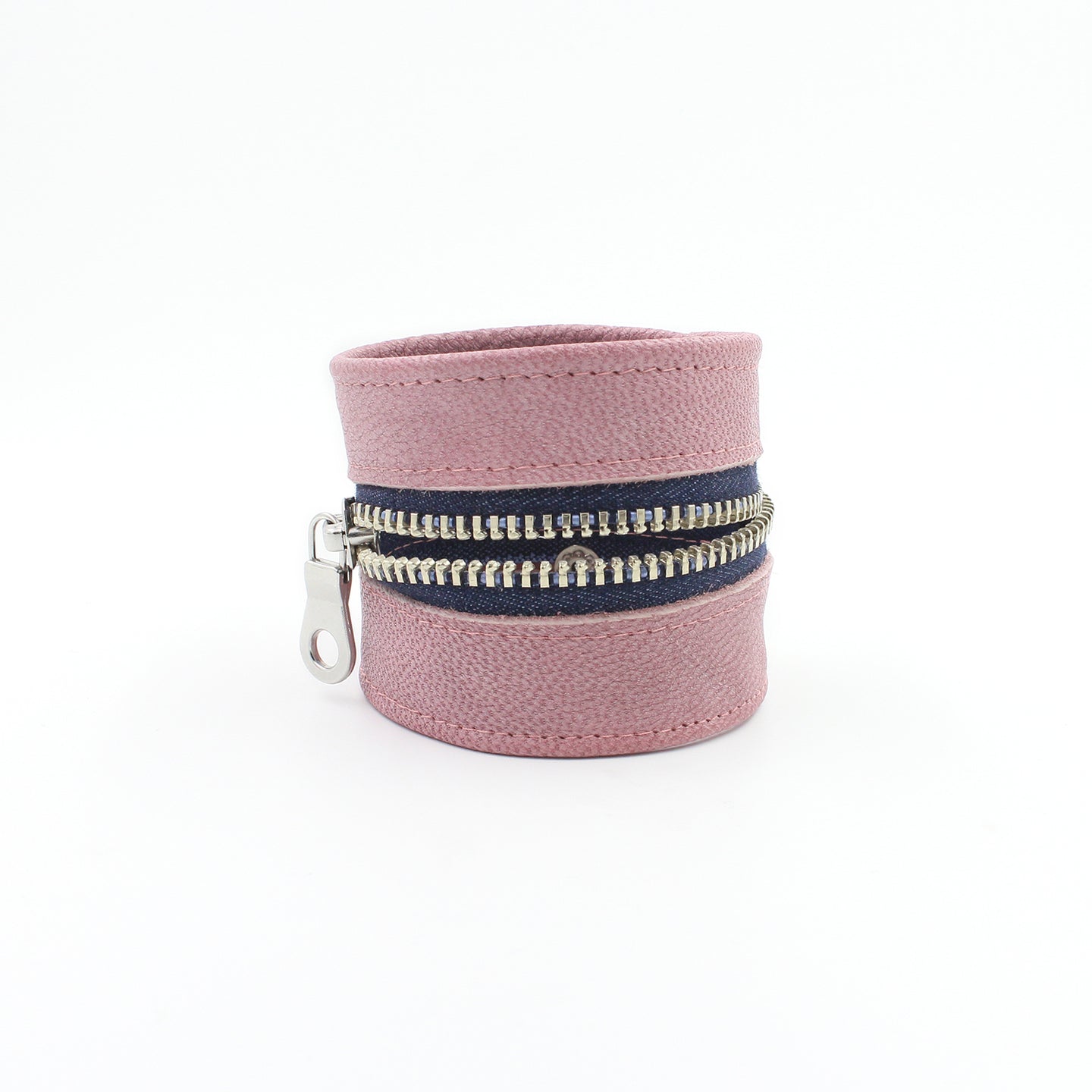 Pink Leather & Denim 